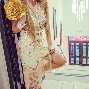 Great Gatsby Dress Size Medium 1920’s